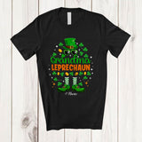 MacnyStore - Personalized Custom Name Grandma Leprechaun; Amazing St. Patrick's Day Lucky Shamrock; Family T-Shirt