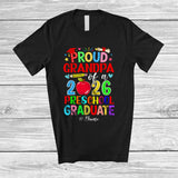 MacnyStore - Personalized Custom Name Grandpa Class of 2026 Preschool Graduate; Proud Graduation Family T-Shirt