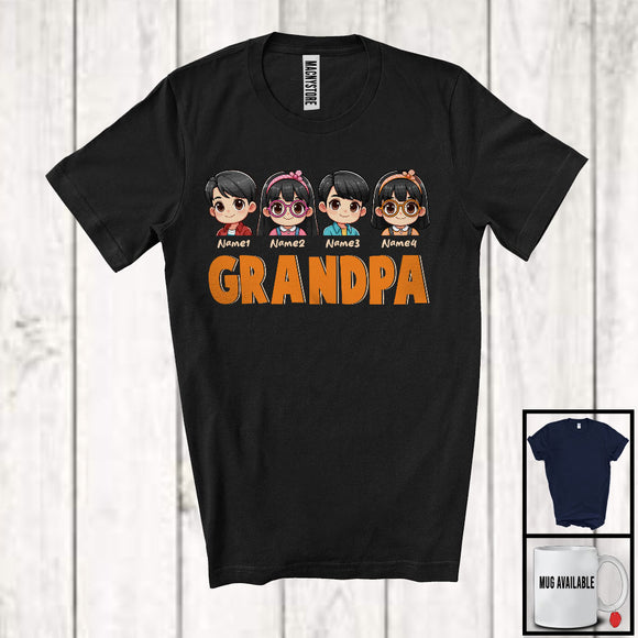 MacnyStore - Personalized Custom Name Grandpa, Amazing Father's Day Grandson Granddaughter, Family T-Shirt