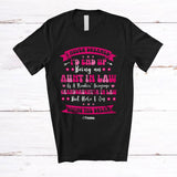 MacnyStore - Personalized Custom Name Groovy Aunt In Law of A Granddaughter In Law; Lovely Mother's Day T-Shirt