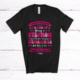 MacnyStore - Personalized Custom Name Groovy Stepmom of A Stepdaughter; Lovely Mother's Day Family T-Shirt
