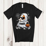 MacnyStore - Personalized Custom Name Guinea Pig Boo Ghost Cosplay; Lovely Halloween Guinea Pig Sunglasses T-Shirt