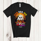 MacnyStore - Personalized Custom Name Ham Boo-ger; Creepy Halloween Moon Hamburger Ghost Cosplay T-Shirt