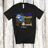 MacnyStore - Personalized Custom Name Happy Hanukkah; Amusing Chanukah Dolphin With Menorah Animal T-Shirt