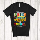 MacnyStore - Personalized Custom Name Happy Last Day Of School; Lovely Graduation Bus Driver; Student Teacher T-Shirt
