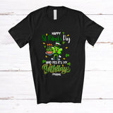 MacnyStore - Personalized Custom Name Happy St. Patrick's Day It's My Birthday; Joyful Shamrock Family T-Shirt