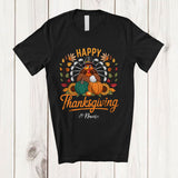 MacnyStore - Personalized Custom Name Happy Thanksgiving; Lovely Custom Name Golf Player Fall; Family T-Shirt