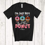 MacnyStore - Personalized Custom Name Here For The Donut; Adorable Three Donut Hearts Food; Family T-Shirt