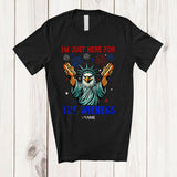 MacnyStore - Personalized Custom Name Here For The Wieners; Proud 4th Of July Eagle Hot Dog; Patriotic T-Shirt