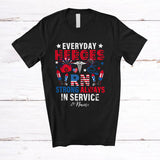 MacnyStore - Personalized Custom Name Heroes RN Always In Service; Proud 4th Of July Nurse Healthcare T-Shirt