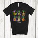 MacnyStore - Personalized Custom Name Horror Pineapple Zombie Witch Cosplay; Happy Halloween Summer Fruit T-Shirt