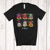 MacnyStore - Personalized Custom Name Horror Watermelon Zombie Witch Cosplay; Happy Halloween Summer Fruit T-Shirt