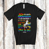MacnyStore - Personalized Custom Name I Am Brave Bruised Who I'm Meant To Be; Lovely LGBTQ Gay Unicorn T-Shirt