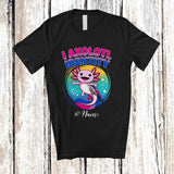 MacnyStore - Personalized Custom Name I Axolotl Identity; Adorable LGBTQ Bisexual Pride Axolotl; Family T-Shirt
