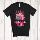 MacnyStore - Personalized Custom Name I Can Freeze Time; Adorable Camera Photography Photographer Lover T-Shirt