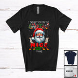 MacnyStore - Personalized Custom Name I Can Get You On The Santa's Nice List; Joyful Christmas Santa Face T-Shirt