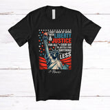 MacnyStore - Personalized Custom Name I Didn't Grow Up Saying With Liberty And Justice; Proud 4th Of July Patriotic T-Shirt