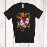 MacnyStore - Personalized Custom Name I Found This Humerus; Happy Halloween Witch Chicken Farm; Farmer T-Shirt