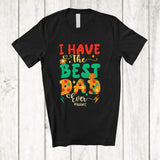 MacnyStore - Personalized Custom Name I Have The Best Dad Ever; Adorable Father's Day Flowers; Family T-Shirt
