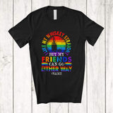 MacnyStore - Personalized Custom Name I Like My Whiskey Straight; Joyful LGBTQ Drinking Gay Rainbow T-Shirt