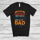 MacnyStore - Personalized Custom Name I May Be Wrong But A Barber Dad; Amusing Father's Day Vintage T-Shirt