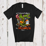 MacnyStore - Personalized Custom Name I Paused My Game For Halloween; Scary Zombies Ghost Gaming Gamer T-Shirt