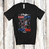 MacnyStore - Personalized Custom Name I Prefer Dangerous Freedom; Happy 4th of July Eagle Gun; Patriotic T-Shirt