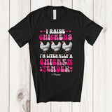 MacnyStore - Personalized Custom Name I'm Literally A Chicken Tender; Humorous Groovy Chicken Farmer T-Shirt