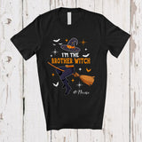 MacnyStore - Personalized Custom Name I'm The Brother Witch; Amazing Halloween Witch Family Group T-Shirt