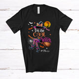 MacnyStore - Personalized Custom Name I'm The Cool Witch; Amusing Halloween Witch Family Group T-Shirt