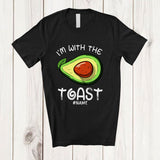 MacnyStore - Personalized Custom Name I'm With The Toast; Joyful Halloween Avocado Toast; Couple Vegan T-Shirt