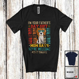 MacnyStore - Personalized Custom Name I'm Your Father's Day Gift, Cute Vintage Beagle Owner, Family T-Shirt