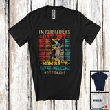 MacnyStore - Personalized Custom Name I'm Your Father's Day Gift, Cute Vintage Boston Terrier Owner, Family T-Shirt
