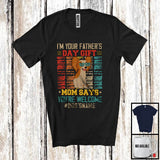 MacnyStore - Personalized Custom Name I'm Your Father's Day Gift, Cute Vintage Papillon Owner, Family T-Shirt
