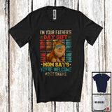 MacnyStore - Personalized Custom Name I'm Your Father's Day Gift, Cute Vintage Pomeranian Owner, Family T-Shirt