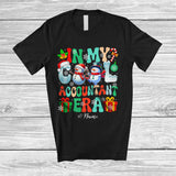 MacnyStore - Personalized Custom Name In My Cool Accountant Era; Amusing Christmas Snowman Proud Job T-Shirt