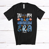 MacnyStore - Personalized Custom Name In My Hanukkah Era; Adorable Plaid Menorah Dreidel; Family T-Shirt