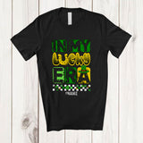 MacnyStore - Personalized Custom Name In My Lucky Era; Joyful St. Patrick's Day Vintage; Irish Shamrocks T-Shirt