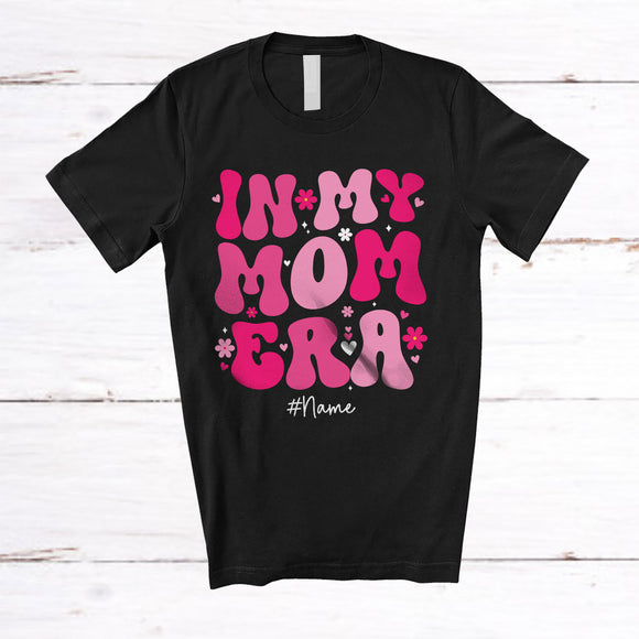 MacnyStore - Personalized Custom Name In My Mom Era; Awesome Mother's Day Pregnancy Flowers; Family T-Shirt