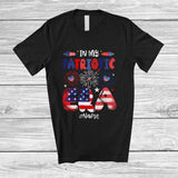 MacnyStore - Personalized Custom Name In My Patriotic Era; Amazing 4th of July US Flag Fireworks; Family T-Shirt