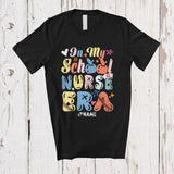 MacnyStore - Personalized Custom Name In My School Nurse Era; Adorable Back To School Girl Women Nurse Proud T-Shirt