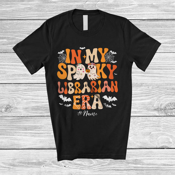 MacnyStore - Personalized Custom Name In My Spooky Librarian Era; Amusing Halloween Boo Proud Job T-Shirt