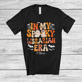 MacnyStore - Personalized Custom Name In My Spooky Librarian Era; Amusing Halloween Boo Proud Job T-Shirt