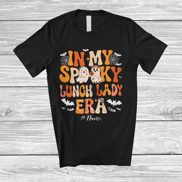 MacnyStore - Personalized Custom Name In My Spooky Lunch Lady Era; Amusing Halloween Boo Proud Job T-Shirt