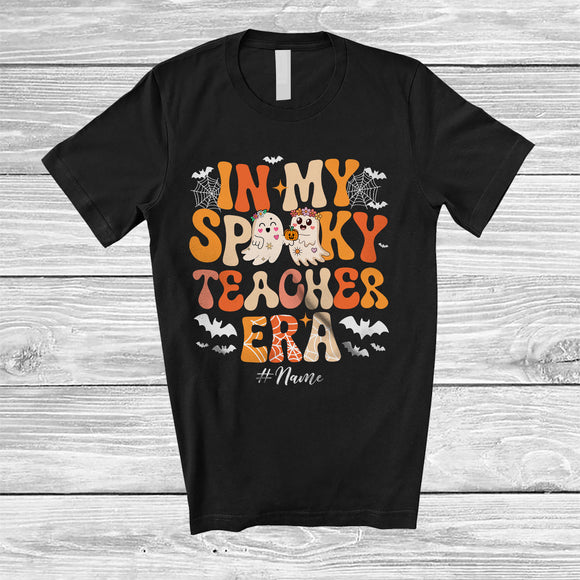MacnyStore - Personalized Custom Name In My Spooky Teacher Era; Amusing Halloween Boo Proud Job T-Shirt