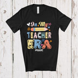 MacnyStore - Personalized Custom Name In My Teacher Era; Adorable Back To School Girl Women Teacher Proud T-Shirt