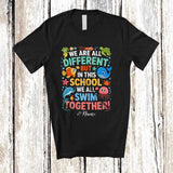 MacnyStore - Personalized Custom Name In This School We All Run Together; Lovely Back To School Sea Animal T-Shirt