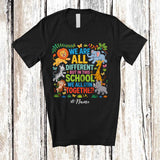 MacnyStore - Personalized Custom Name In This School We All Run Together; Lovely Back To School Wild Animal T-Shirt