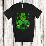 MacnyStore - Personalized Custom Name Irish Nurse Shamrock; Awesome St. Patrick's Day Lucky Family T-Shirt