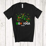 MacnyStore - Personalized Custom Name Irish Yoga; Cheerful St. Patrick's Day Leprechaun Drinking; Drunker T-Shirt